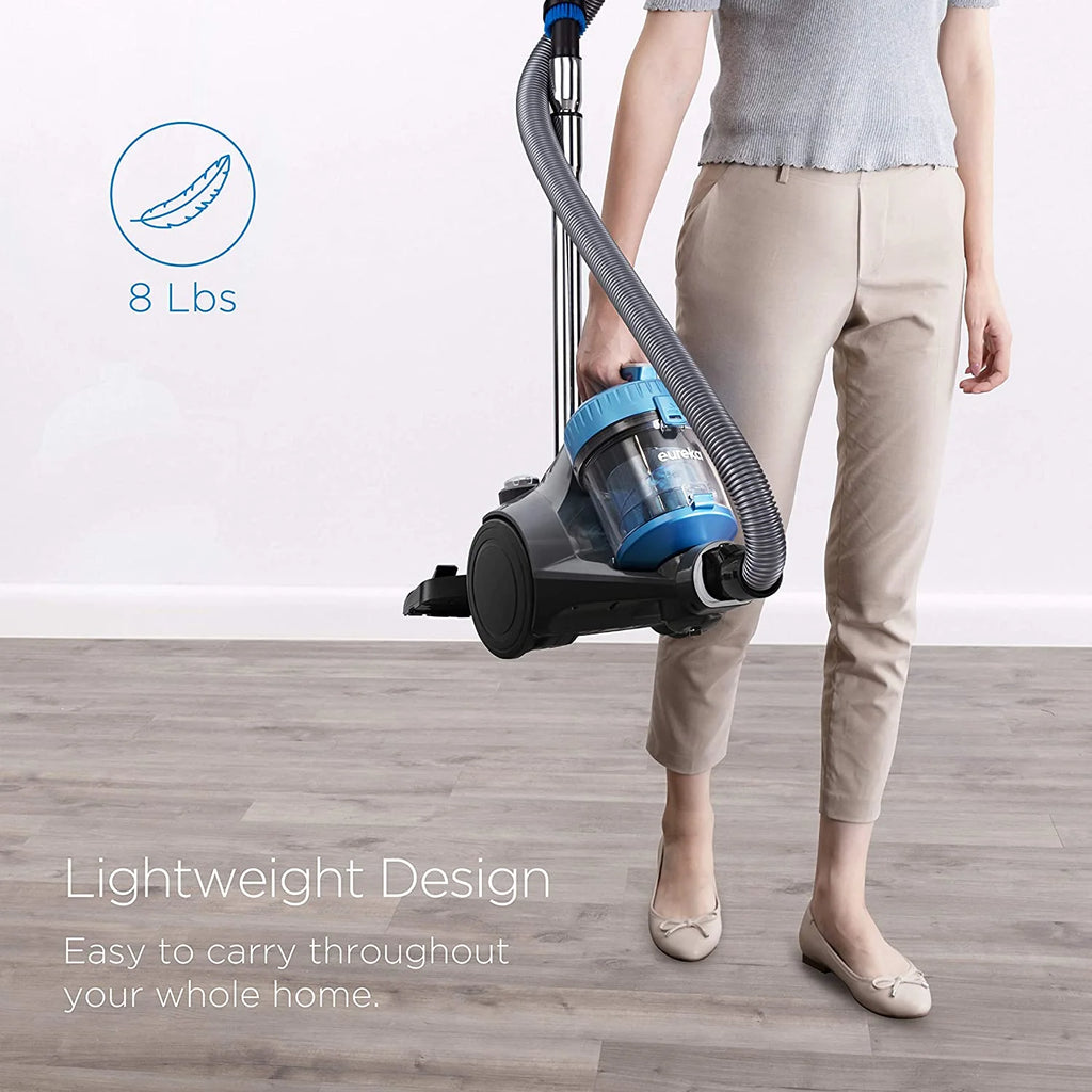 Bagless Canister Vacuum Cleaner for Carpets and Hard Floors I356
