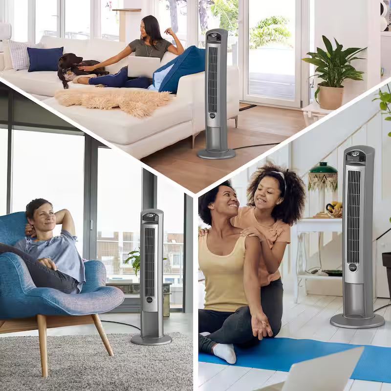 42 in. 3-Speed Oscillating Tower Fan with Remote Control Z116