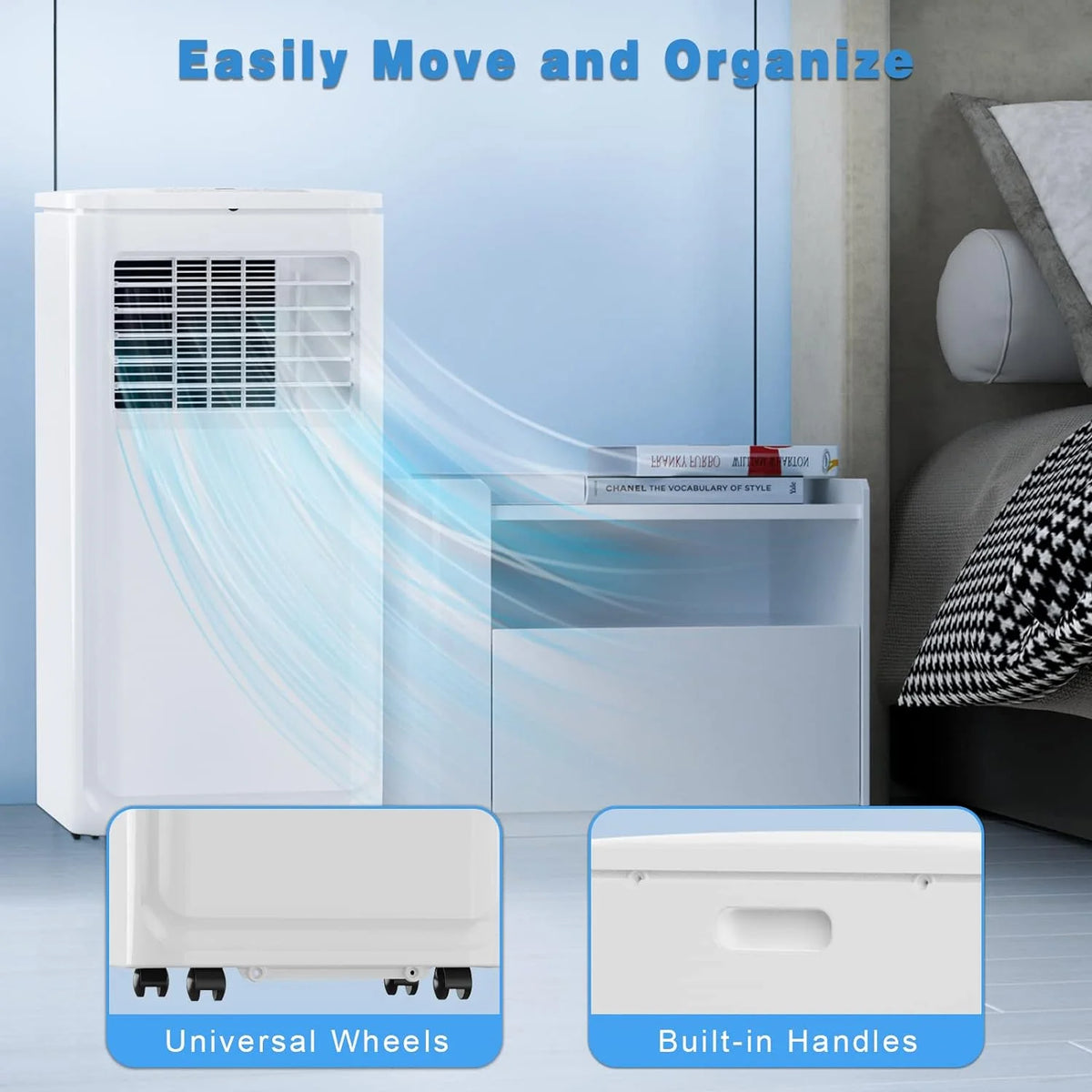 8000 BTU Portable Indoor Air Conditioner with Remote Control E188938