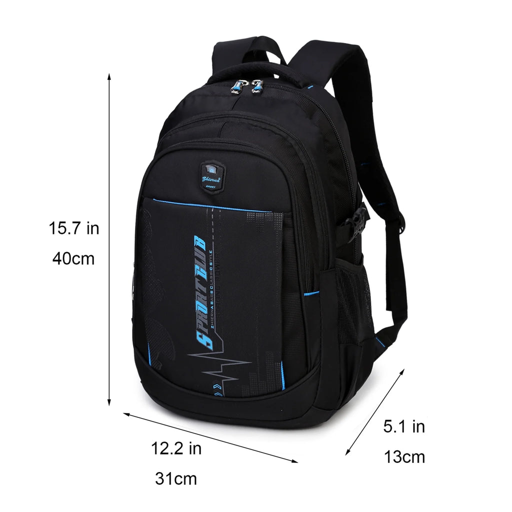 Black Blue Waterproof Lightweight Backpack G11335