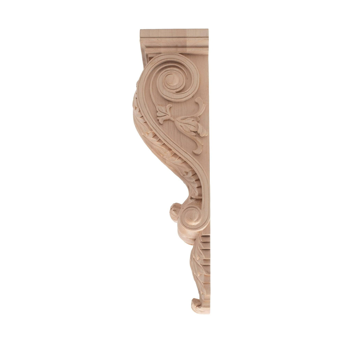 Unfinished Solid Hard Maple Wood Corbel Y9623