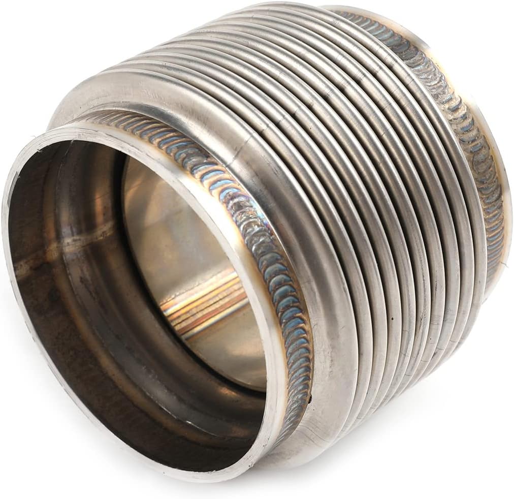 2.5" ID T304 Stainless Steel Exhaust Bellow Flex Joint Pipe Pack of 2 B4835