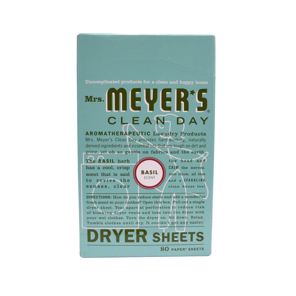 Basil Dryer Sheets 80 CT Pack of 6 X349