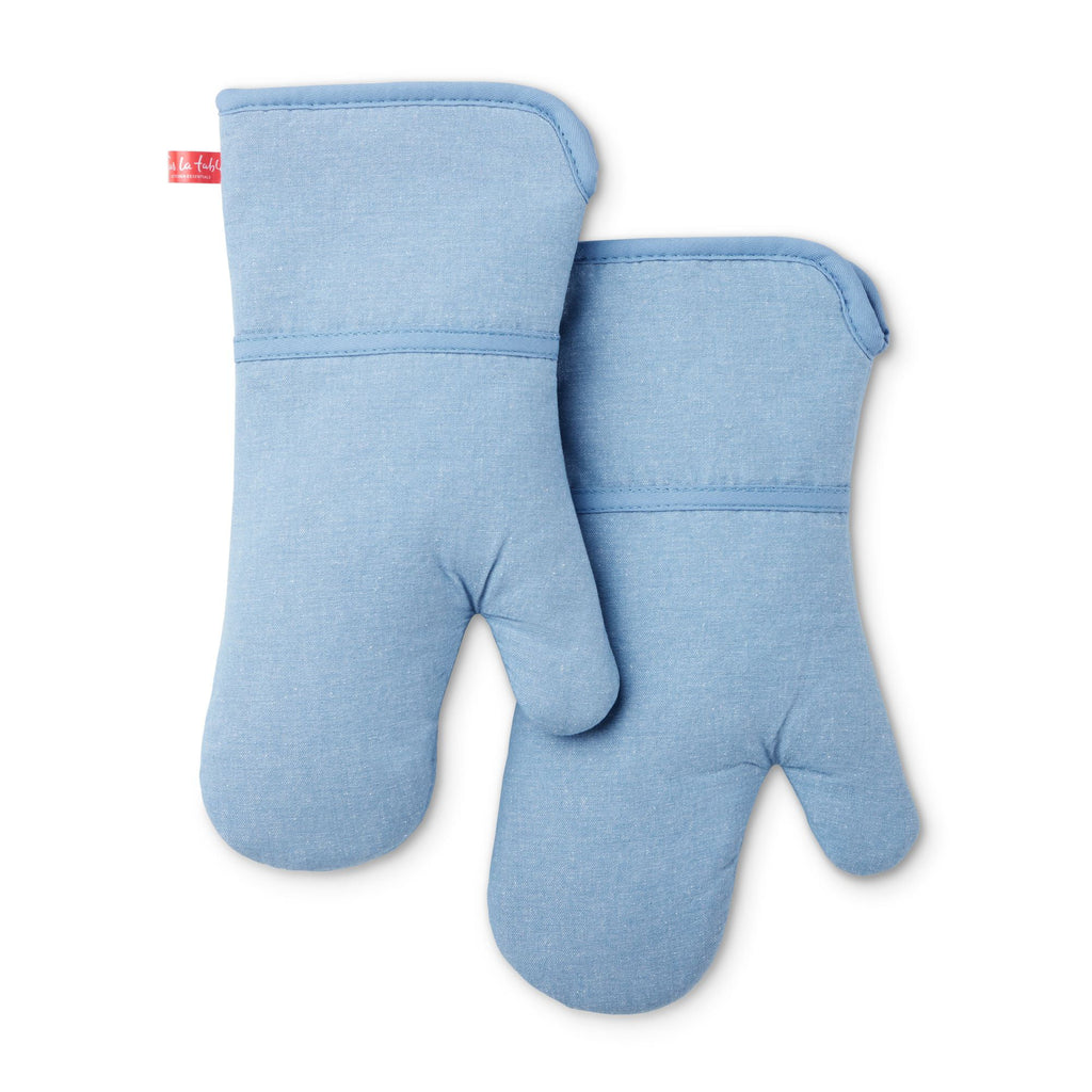 Chambray Oven Mitt 2-Pack Set N74094