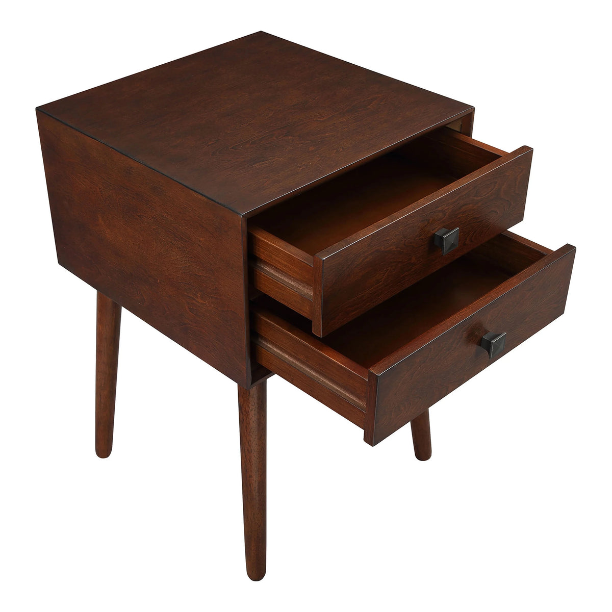 Espresso 2-Drawer Wood End Table E45969
