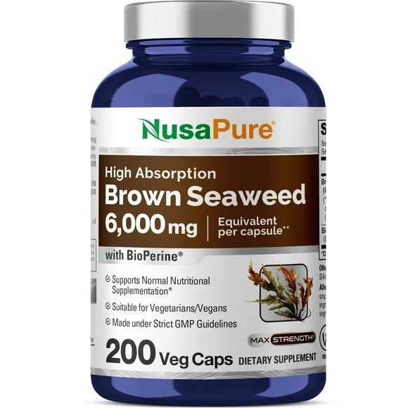 Brown Seaweed Extract 6,000 mg Veggie Capsules Q52501