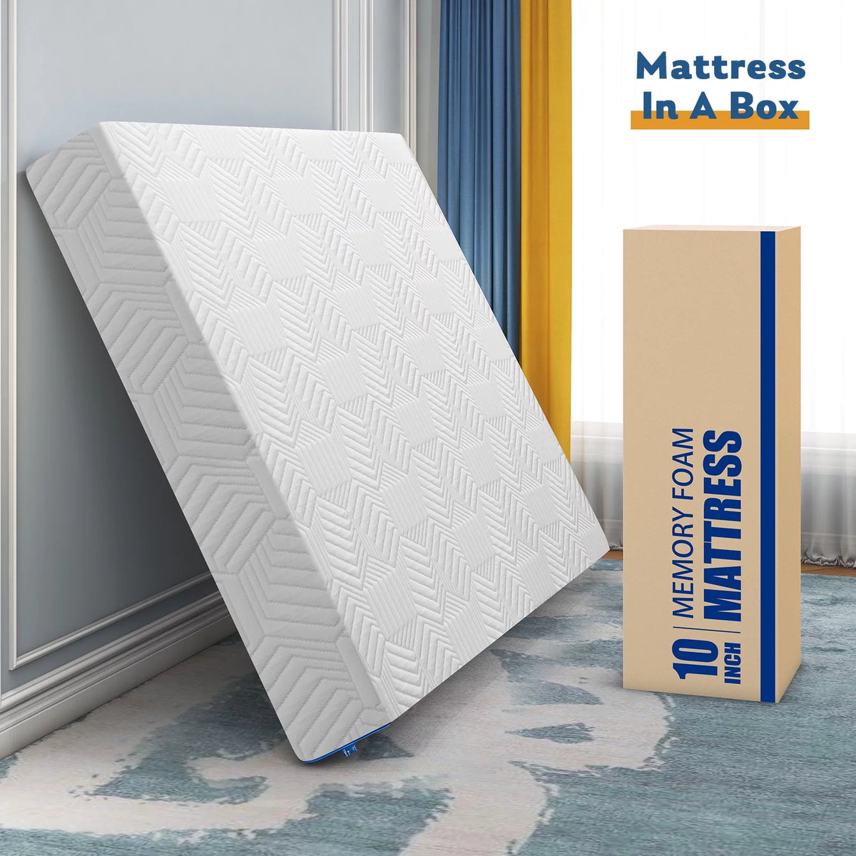 Twin Size 12 inch Gel Memory Foam Mattress J646189