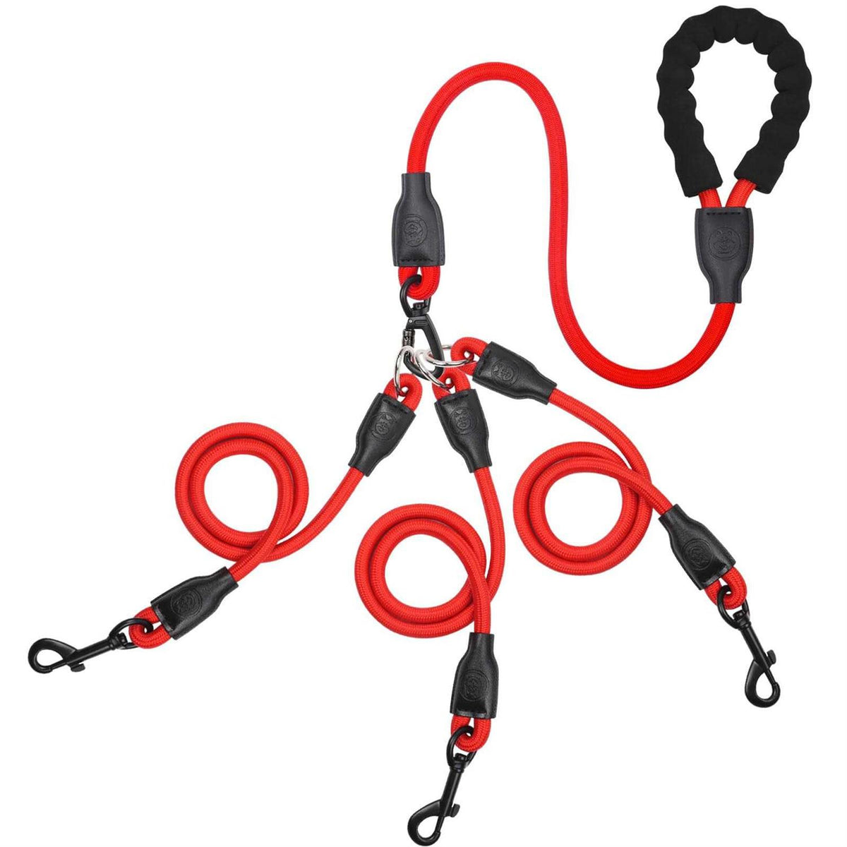 Heavy Duty 3 Way No Tangle Dog Leash with Padded Handle T862990