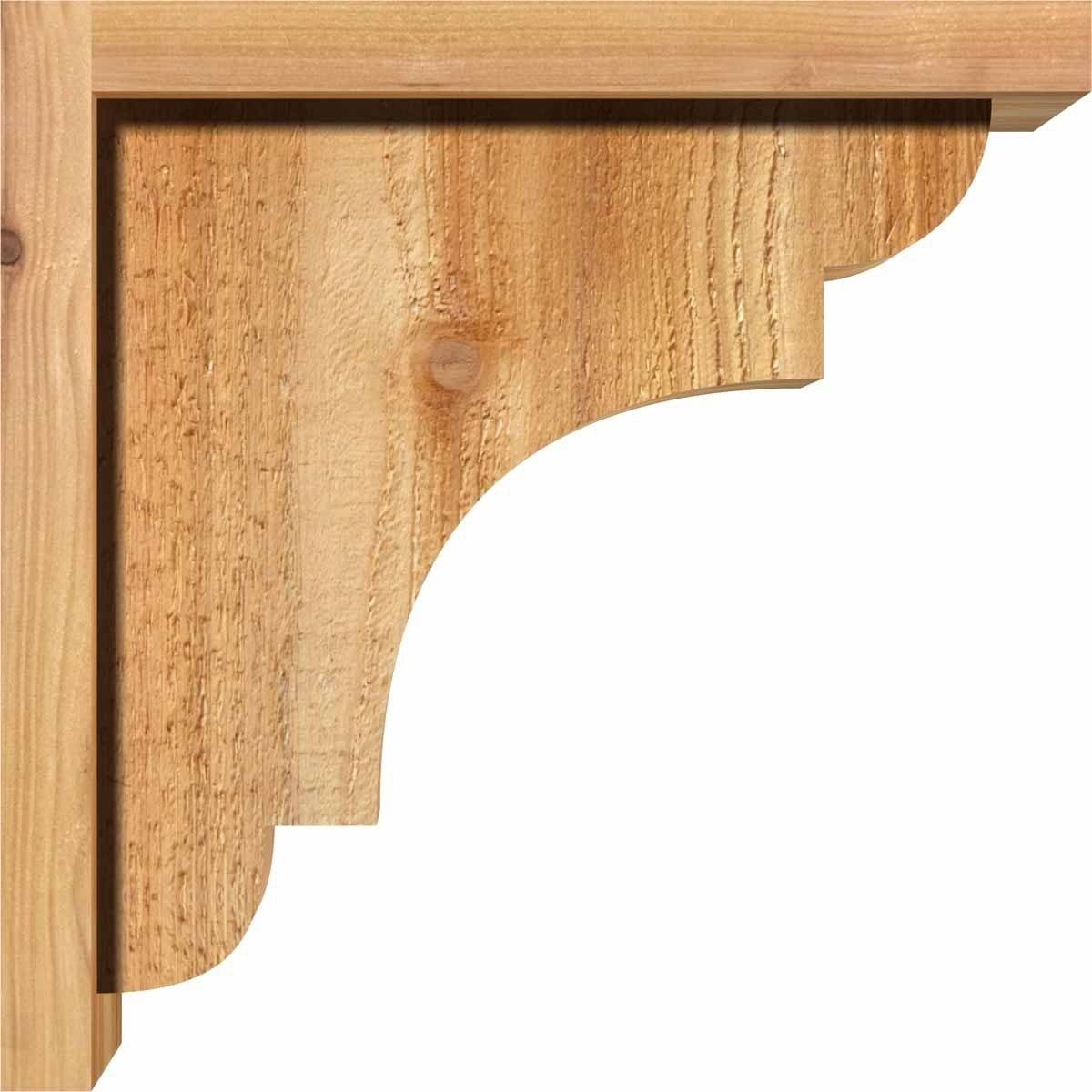 Rough Sawn Corbel with Backplate, Western Red Cedar G3653