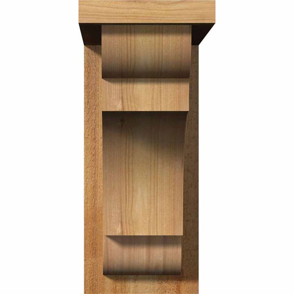 Rough Sawn Corbel with Backplate, Western Red Cedar G3653
