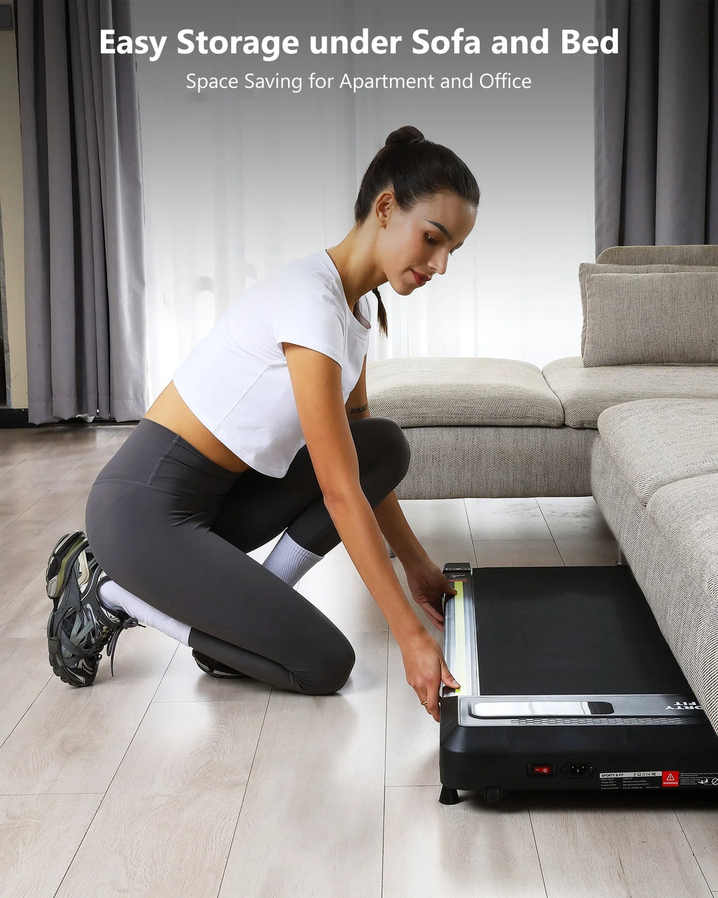 Walking Pad Treadmill 265 lb Capacity with LCD Display G473190
