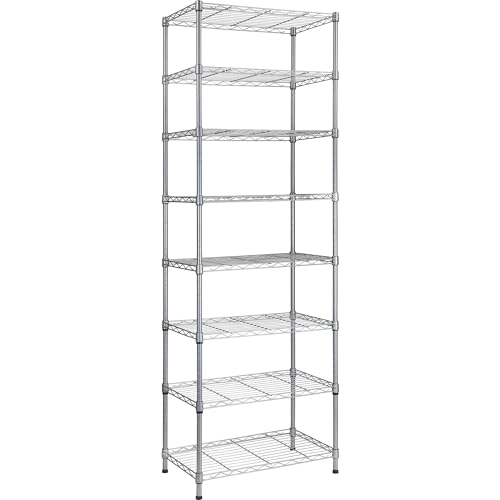 6 Wire Shelving Steel Storage Rack Adjustable Unit Shelves K8753