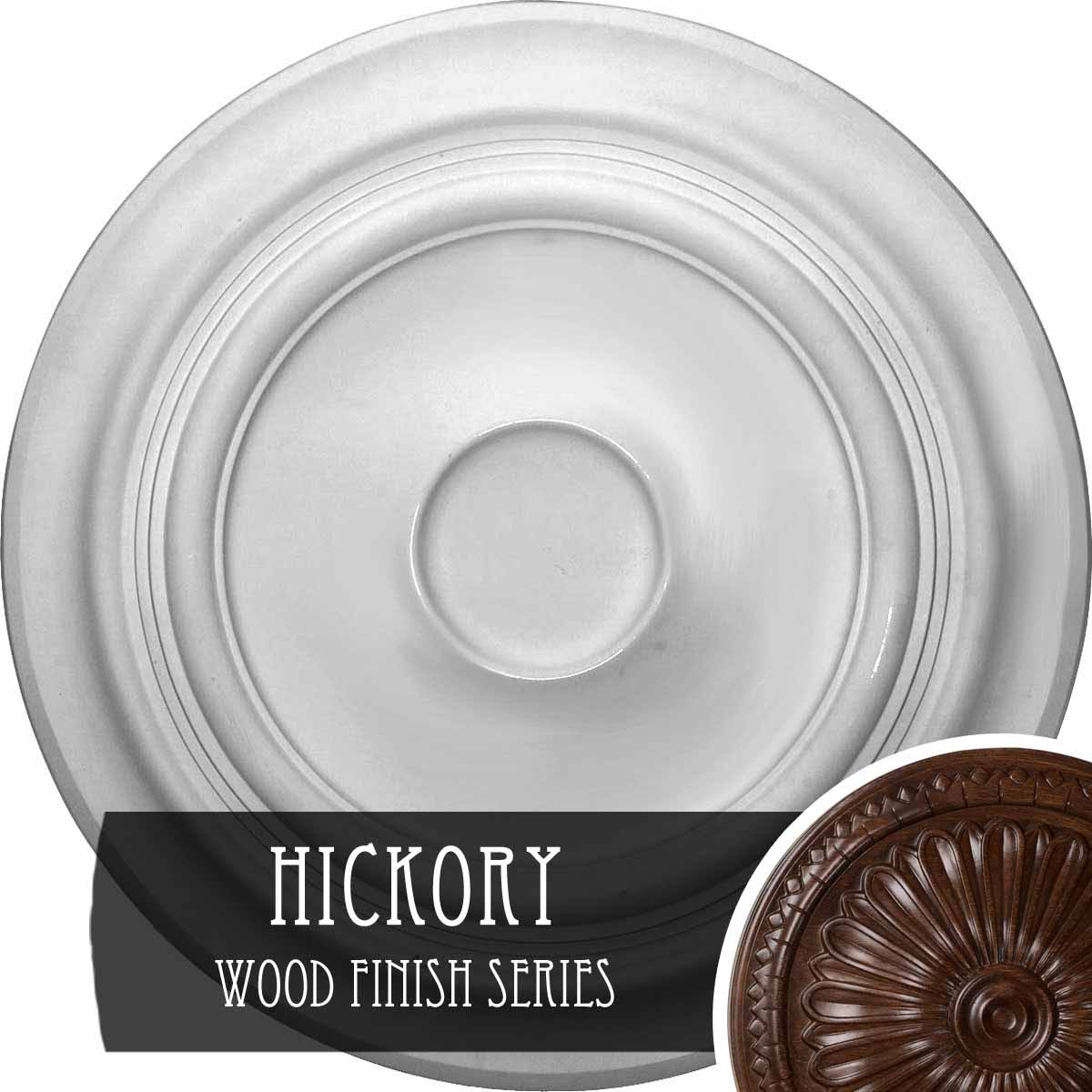 Traditional Ceiling Medallion Hand-Painted Hickory G665