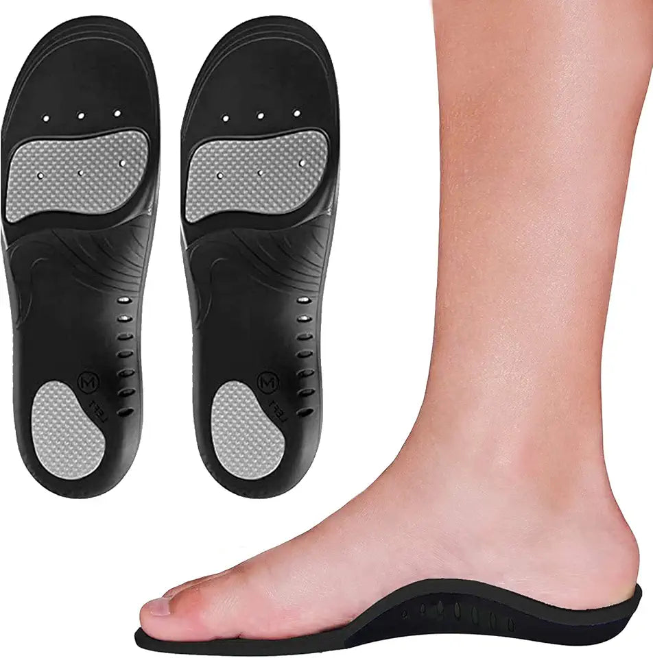 Black Arch Support Shoe Insoles S794