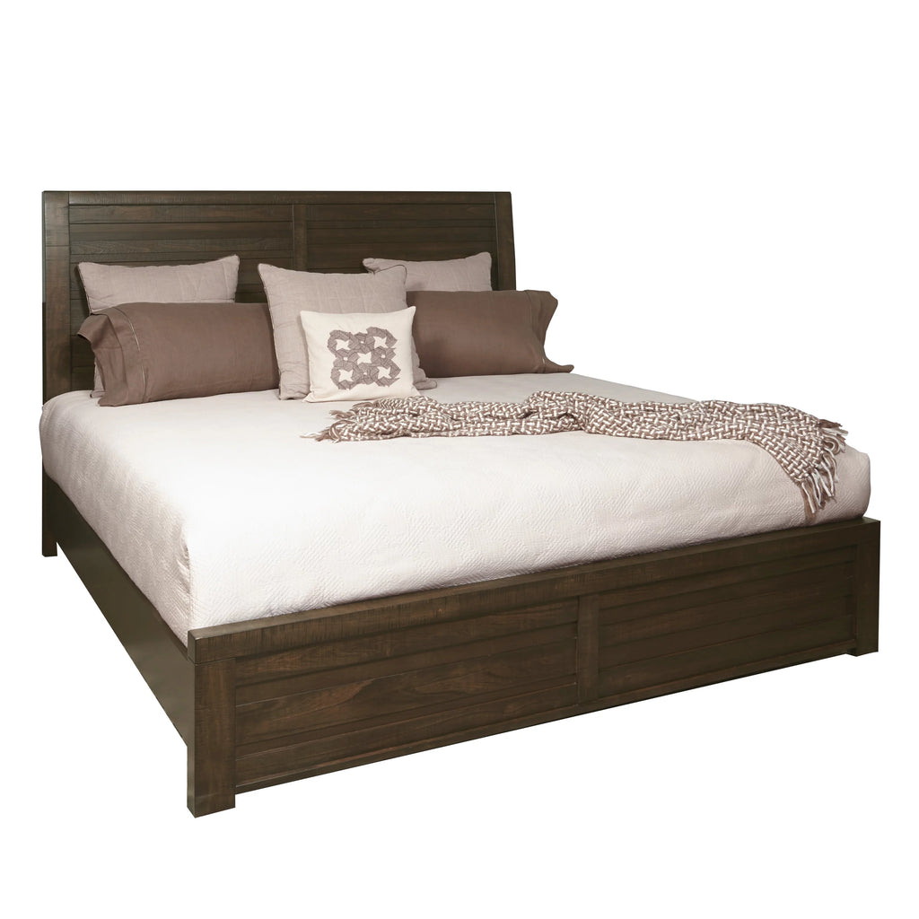 Espresso Wood Bedroom Set with King Bed Dresser Mirror Nightstand Chest Y5257