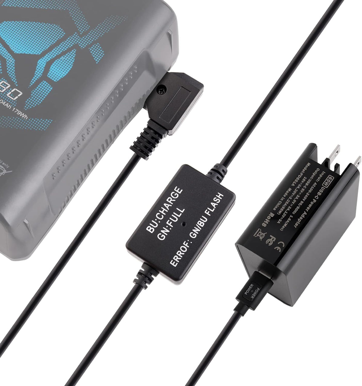 D-Tap Battery Quick Charge Power Adapter Kit, Pack of 2 H56259