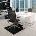 Black Vinyl Lipped Chair Mat for Carpets 36" x 48" R73138
