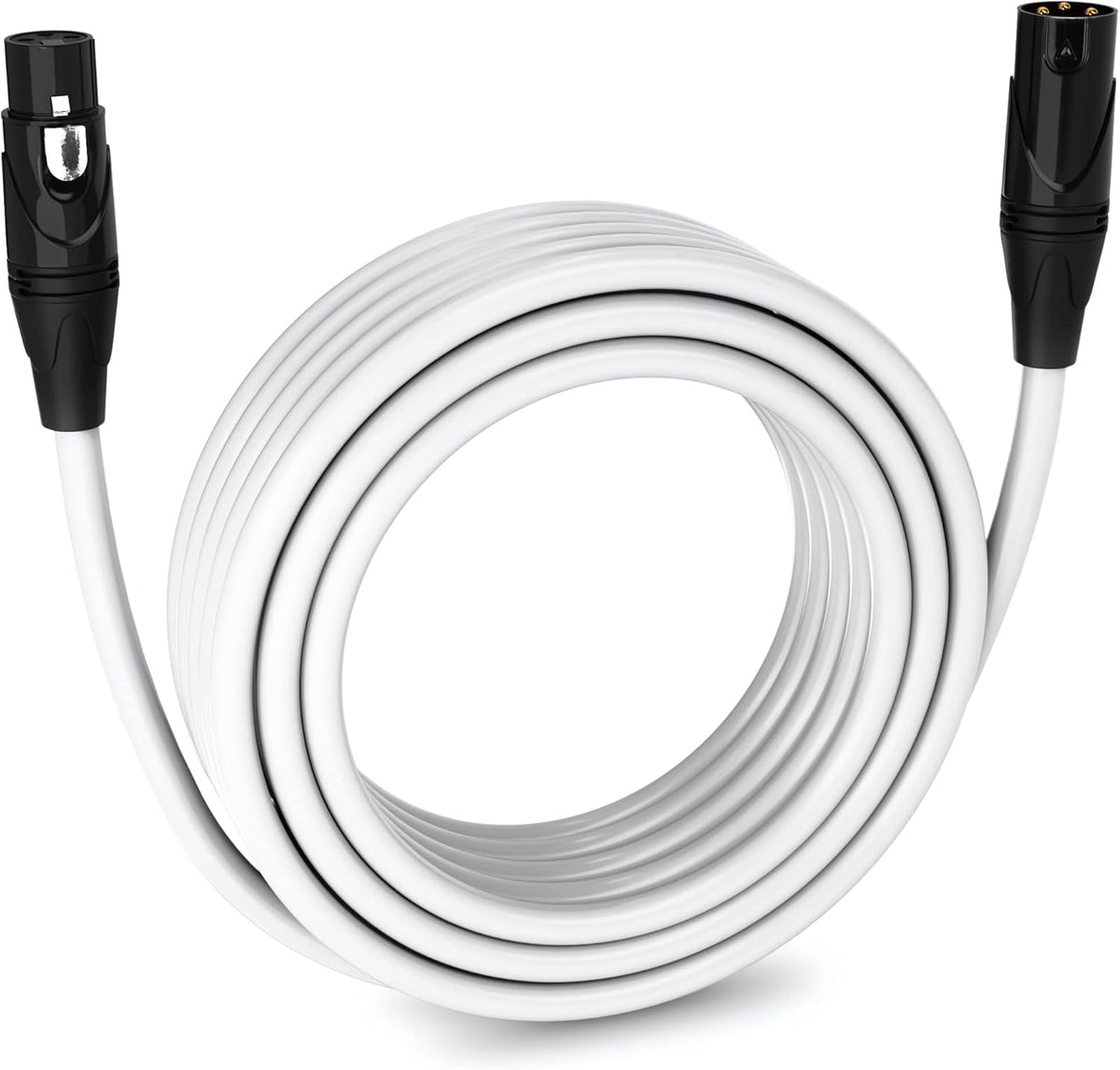 25 Feet XLR Microphone Cable, Male to Female 3 Pin, Pink, Pack of 2 Q628277