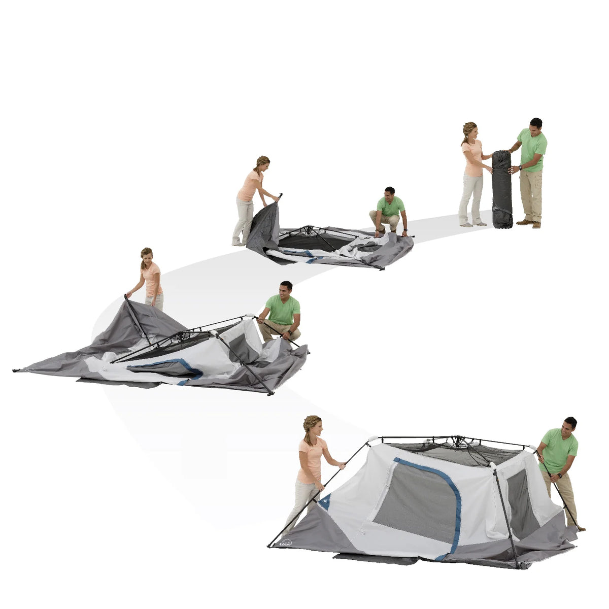 6-Person Instant Cabin Tent with LED Light U546379