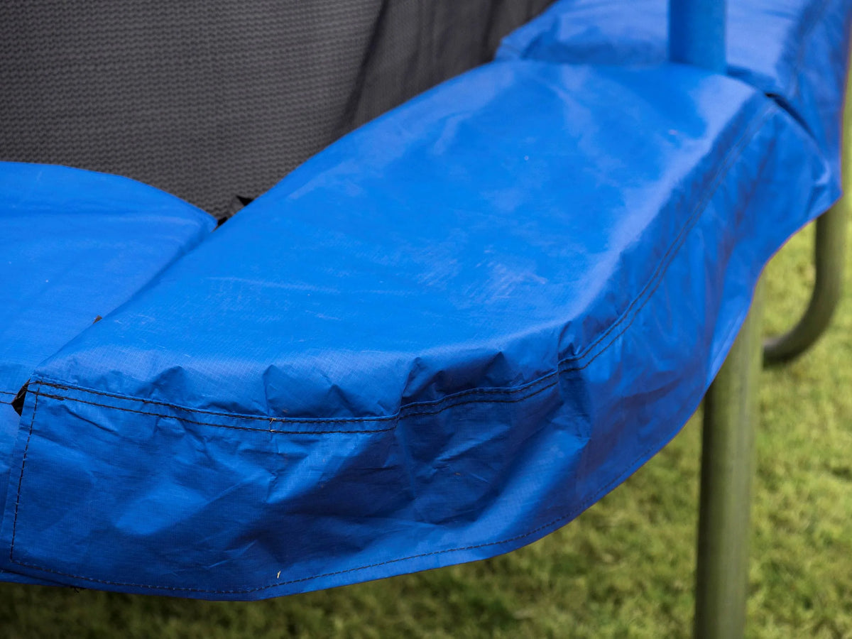 10 x 14 Ft Rectangular Trampoline with Safety Net Enclosure, Blue W4532