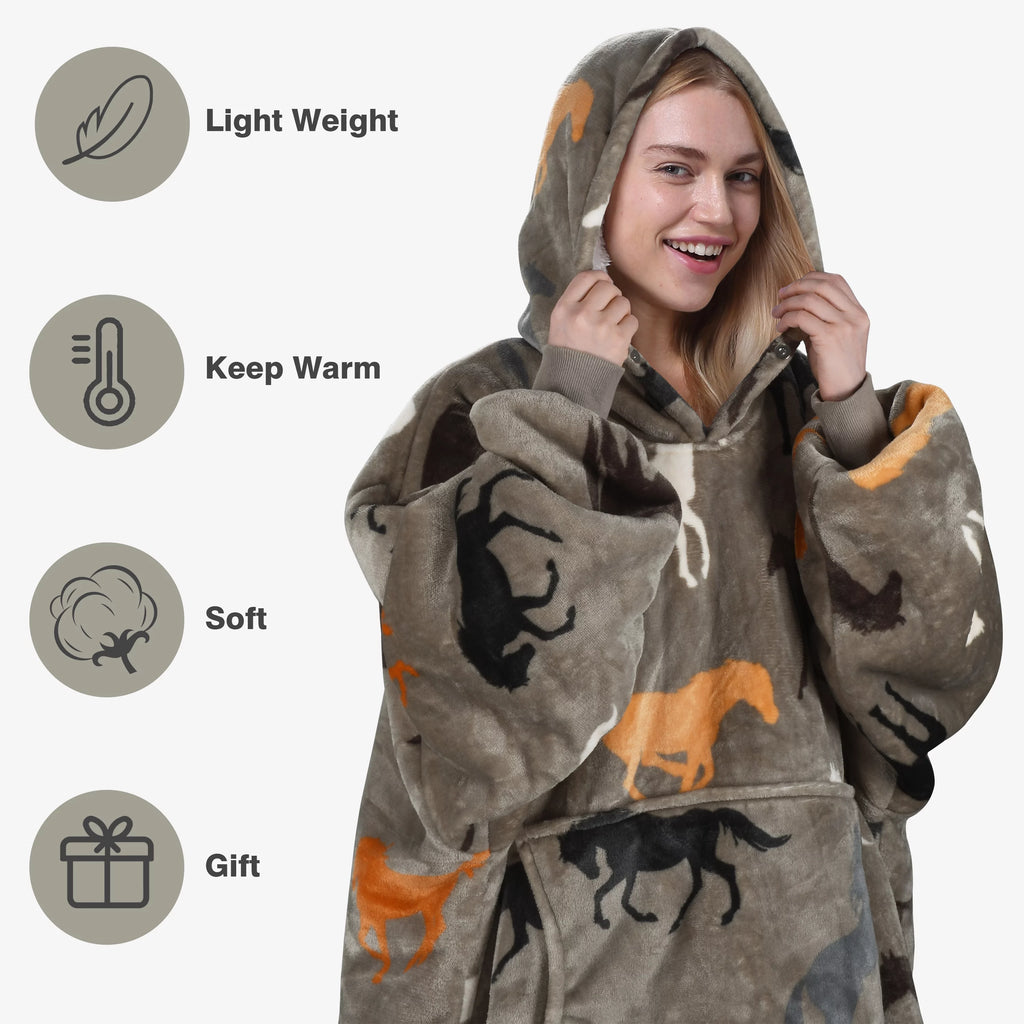 Oversized Sherpa Reversible Hoodie J16368