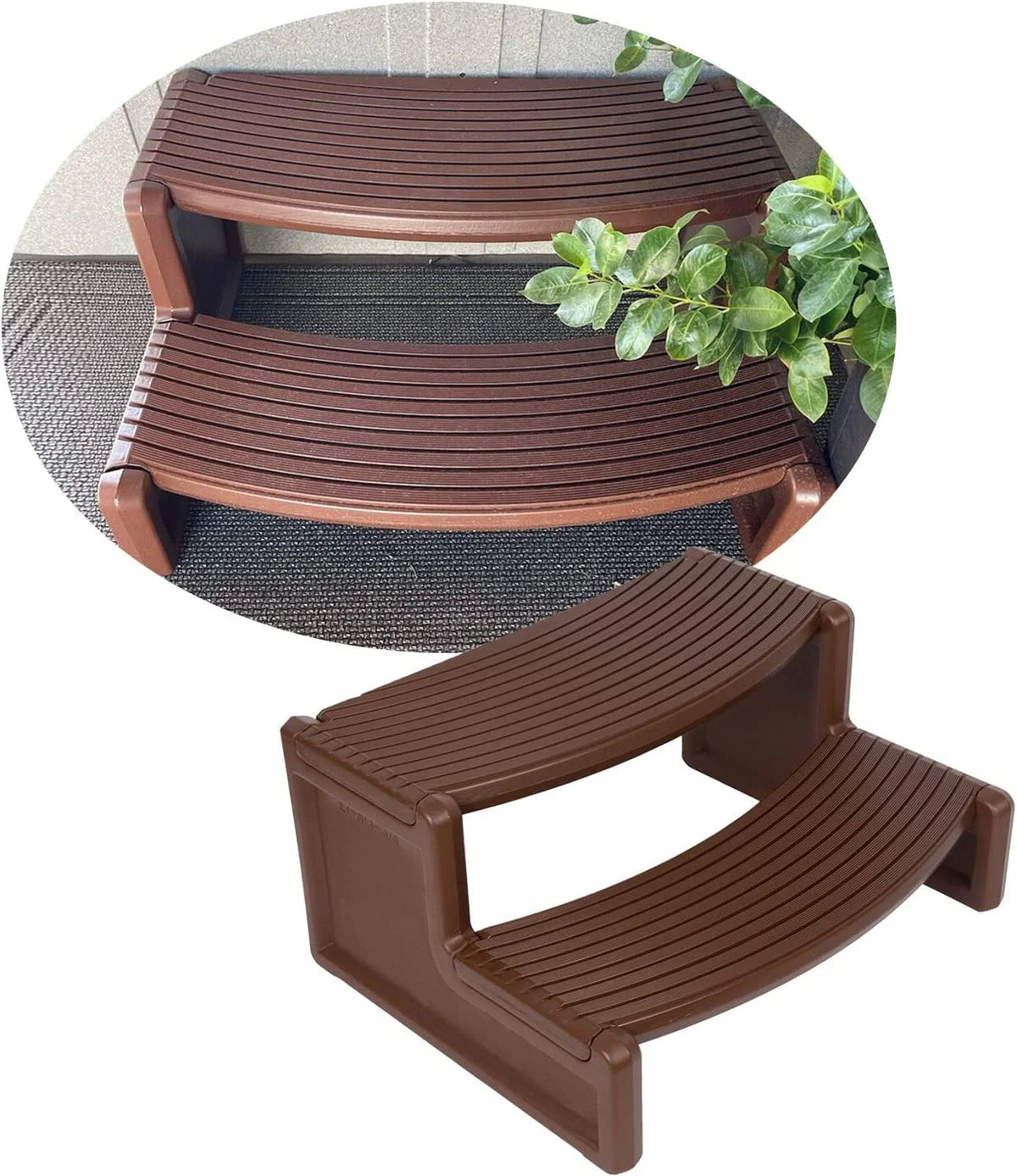 Plastic Non Slip Portable Spa Hot Tubs Step U92366