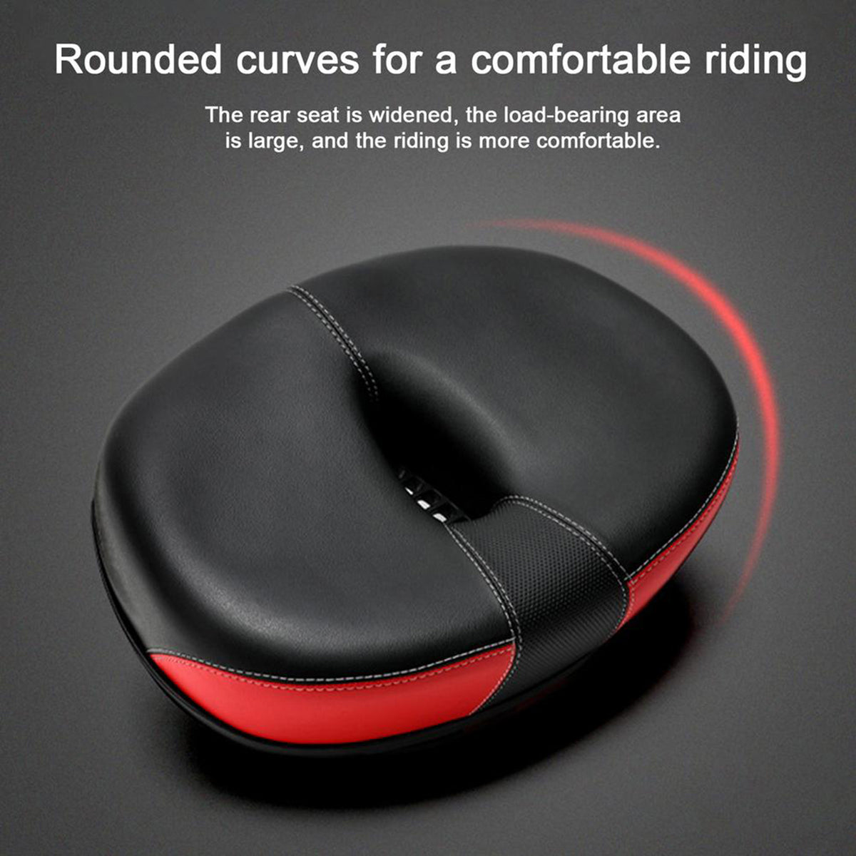 PU Leather Bike Saddle with Gel Foam Pad L4162