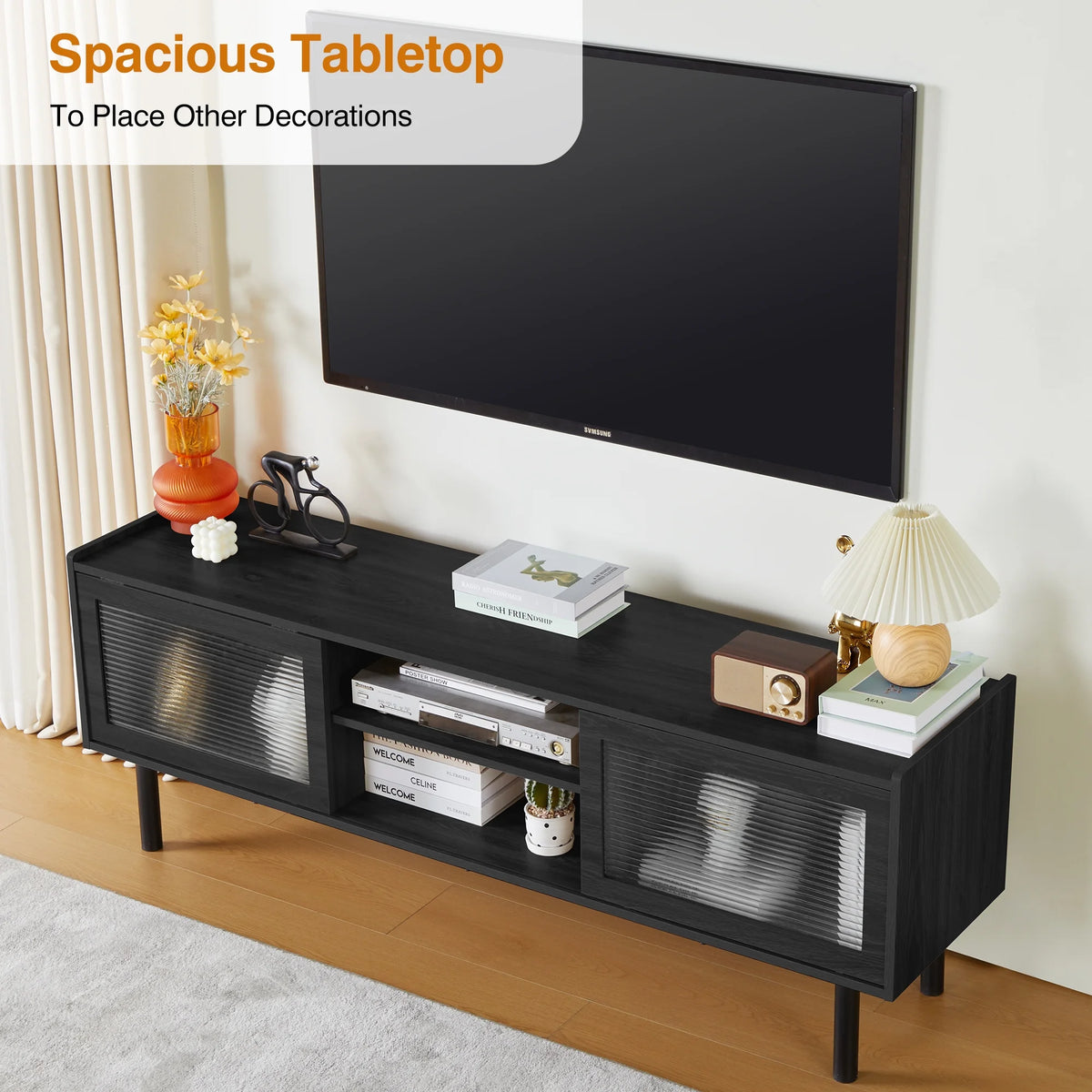 TV Stand up to 70 Natural Beige Q8058