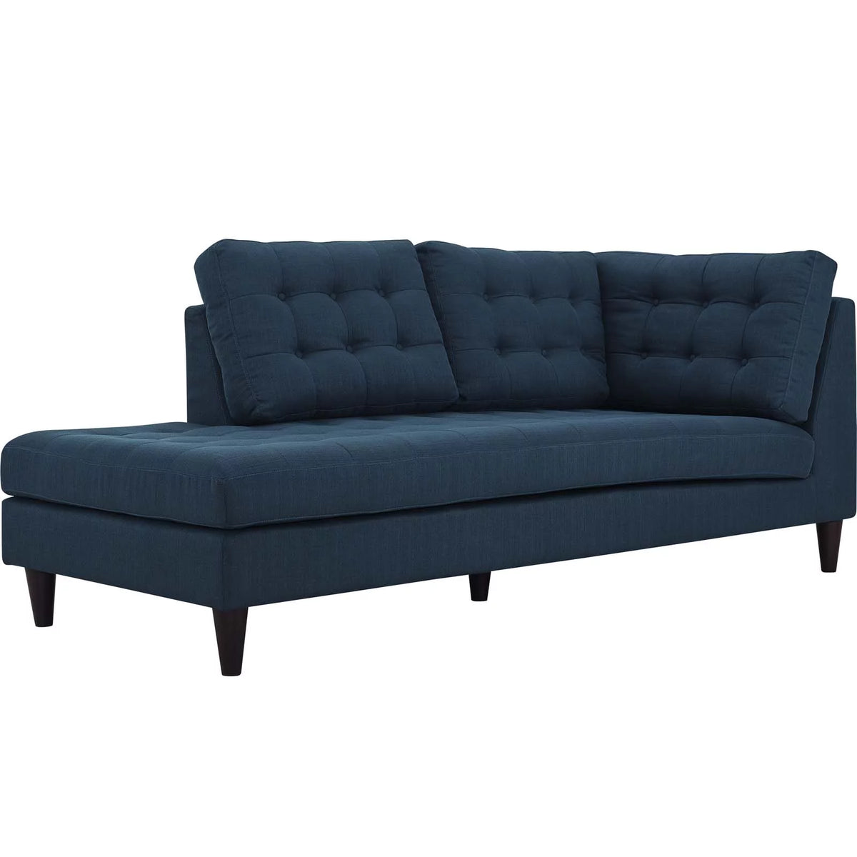 Navy Blue Fabric Sectional Sofa U168155