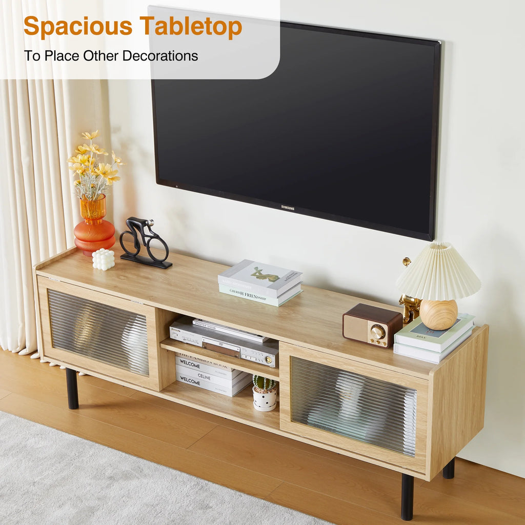 TV Stand up to 70 Natural Beige Q8058