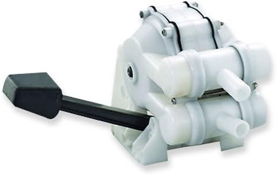 White Double Action Manual Foot Pump for Boats N7401