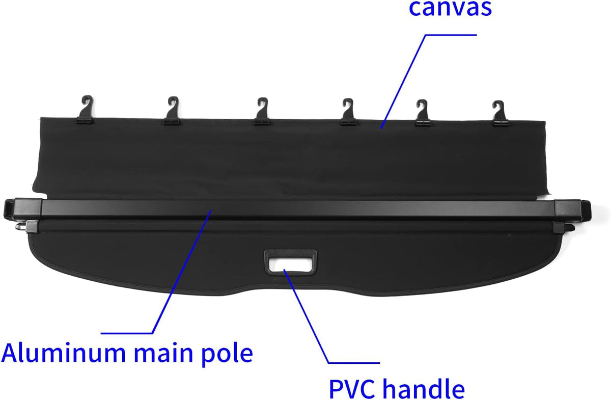 Black Retractable Cargo Cover for Subaru Forester N7128