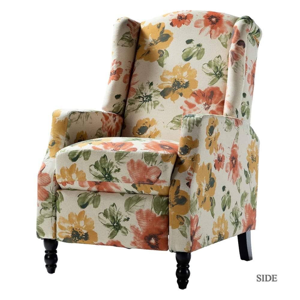 Navy Wing Back Manual Recliner B927057