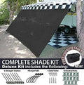 Black Motorhome Awning Shade Kit 10x15 N479