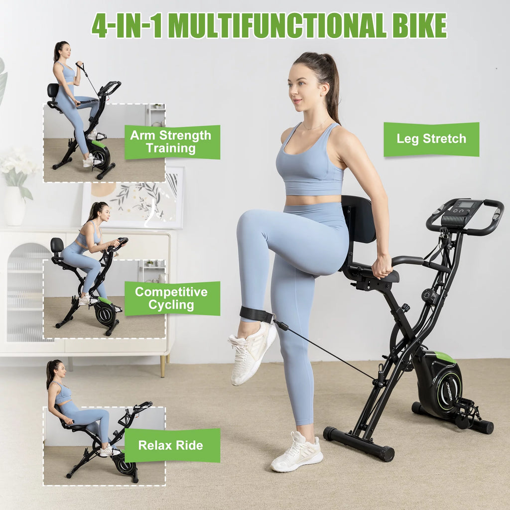 Folding Exercise Bike 16-Level Magnetic Resistance R760