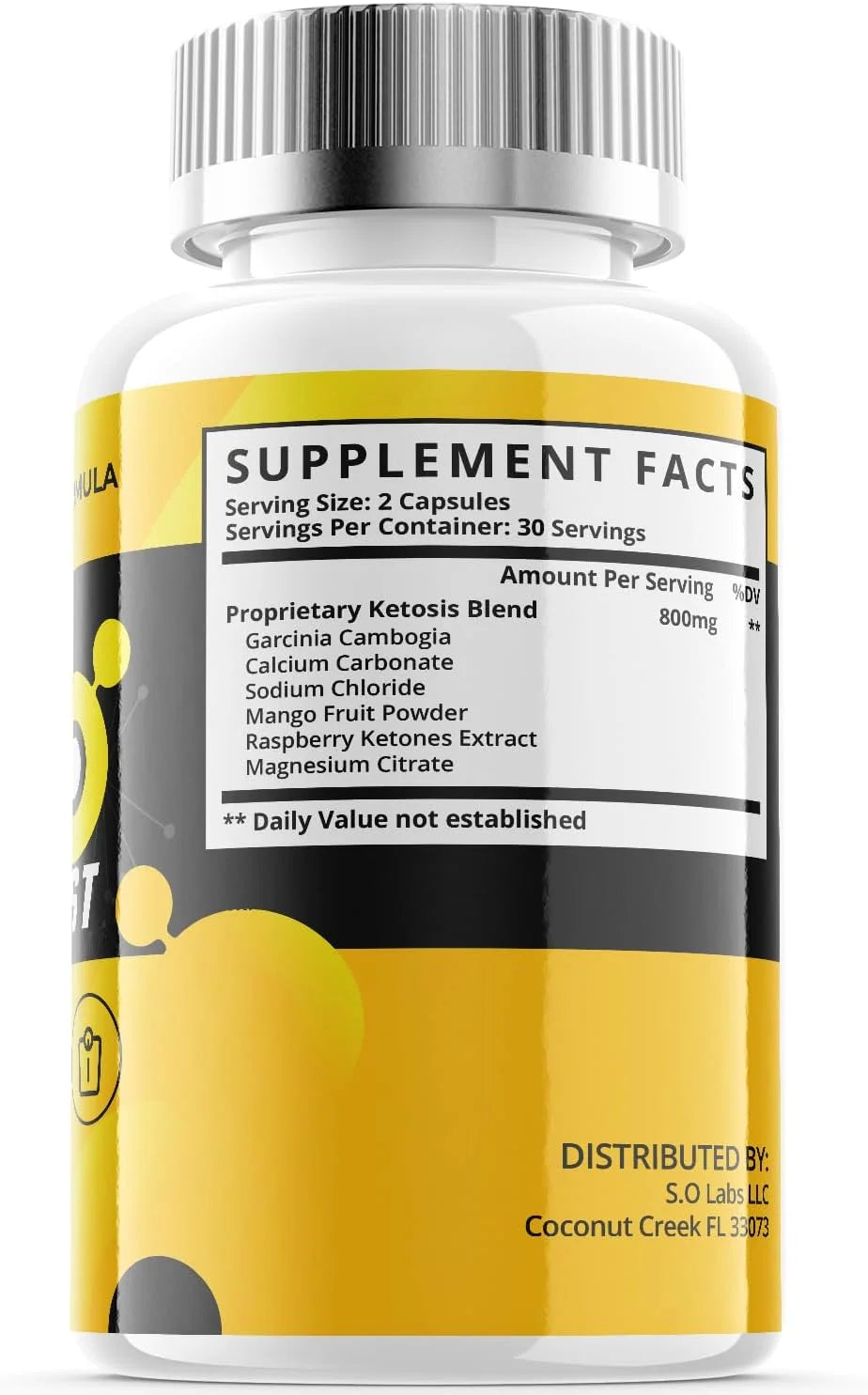 Keto Weight Loss Dietary Supplement 60 Capsules F4407