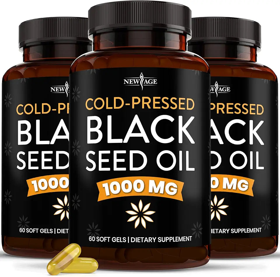 Black Seed Oil Softgel Capsules 90 Count Pack of 3 U838358