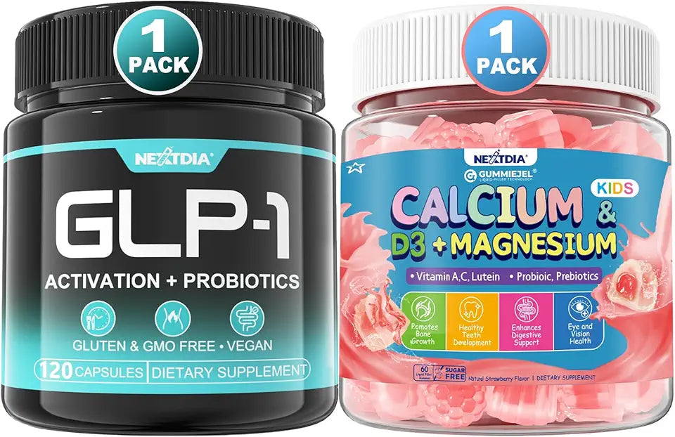 GLP-1 Supplement with Akkermansia Probiotics & Calcium Gummies N40020