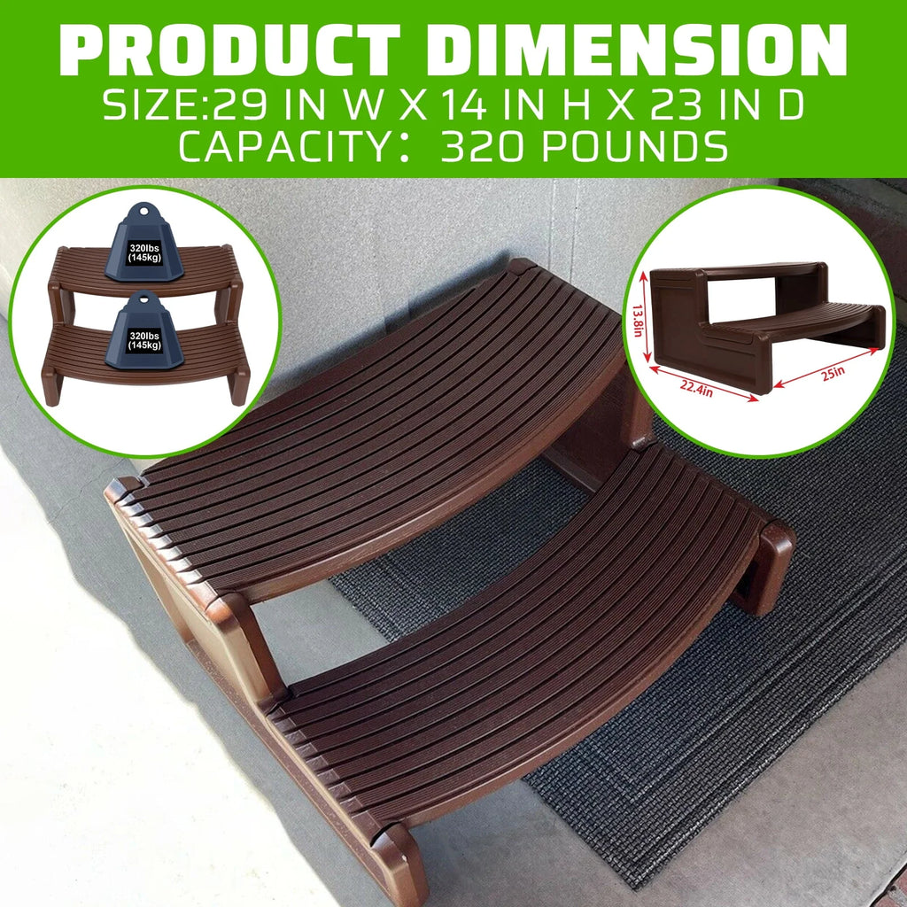 Plastic Non Slip Portable Spa Hot Tubs Step U92366