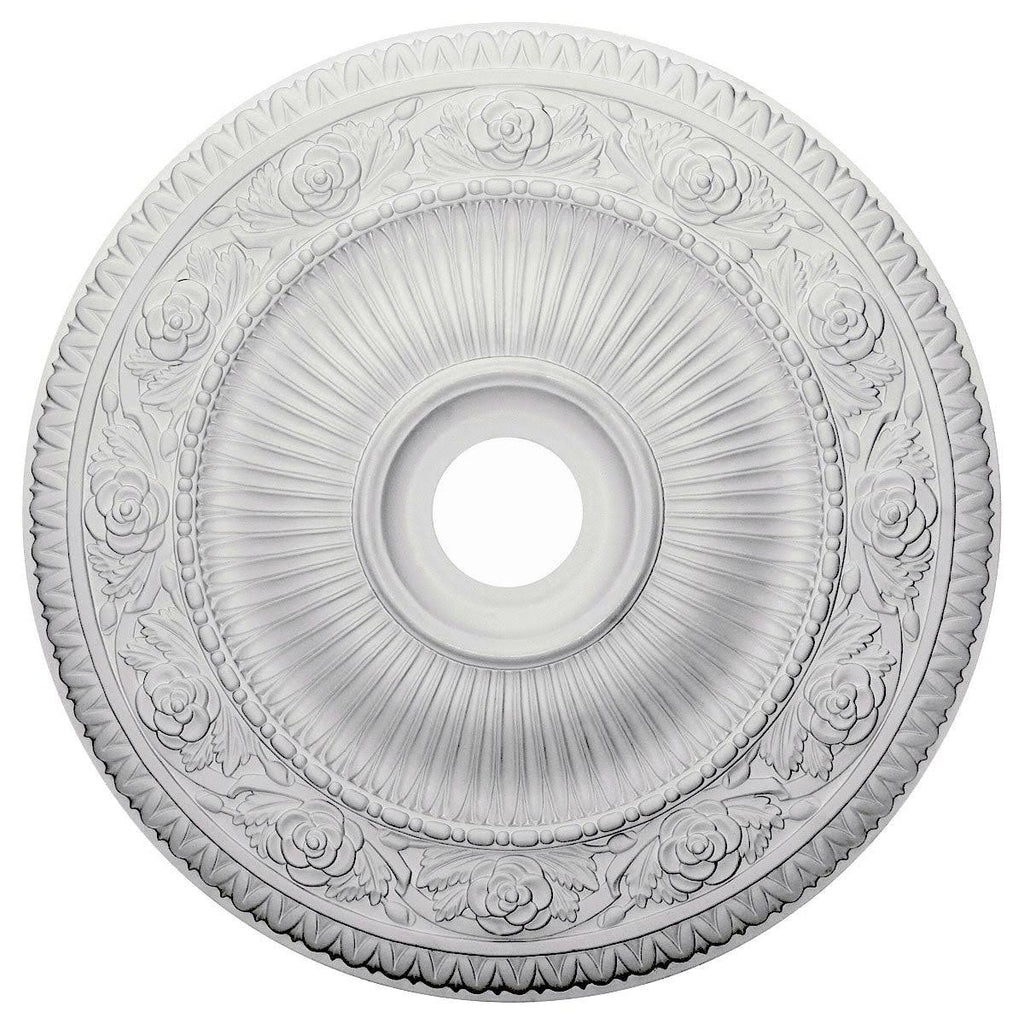 24 1/4x22OD x 3 7/8x22ID x 2x22P Hand-Painted Ceiling Medallion G732016