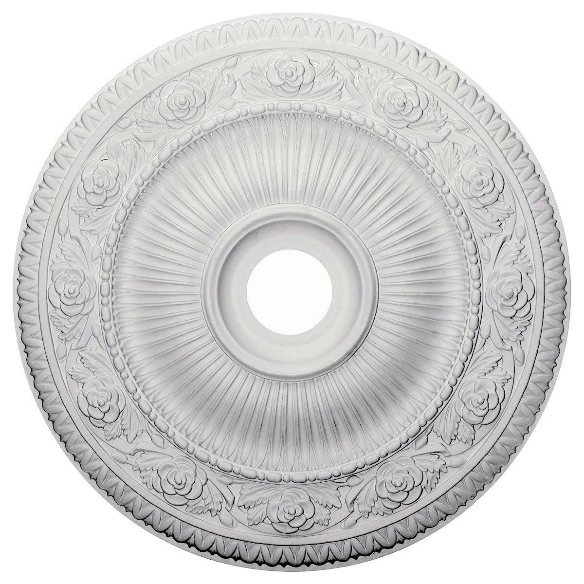 24 1/4x22OD x 3 7/8x22ID x 2x22P Hand-Painted Ceiling Medallion G732016