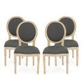 French Country Fabric Dining Chairs, Set of 4 T57667