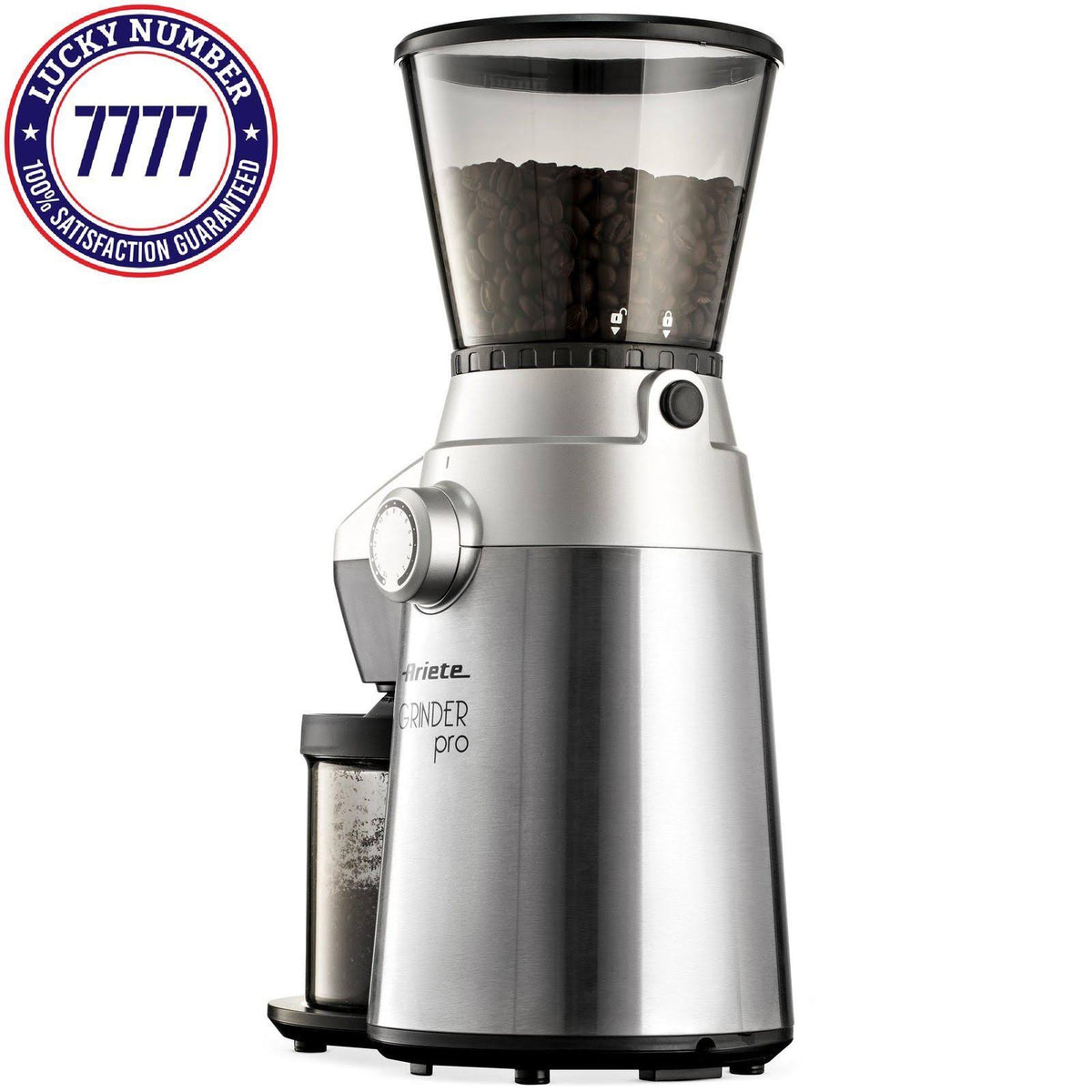 Conical Burr Electric Coffee Grinder Stainless Steel T7750