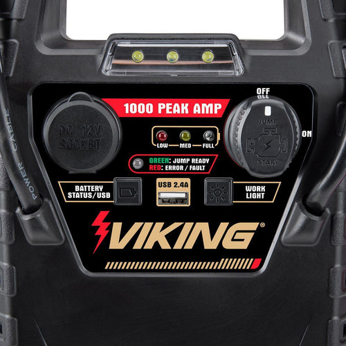 1000 Peak Amp Jump Starter and Power Pack with 150 PSI Air Compressor E8198