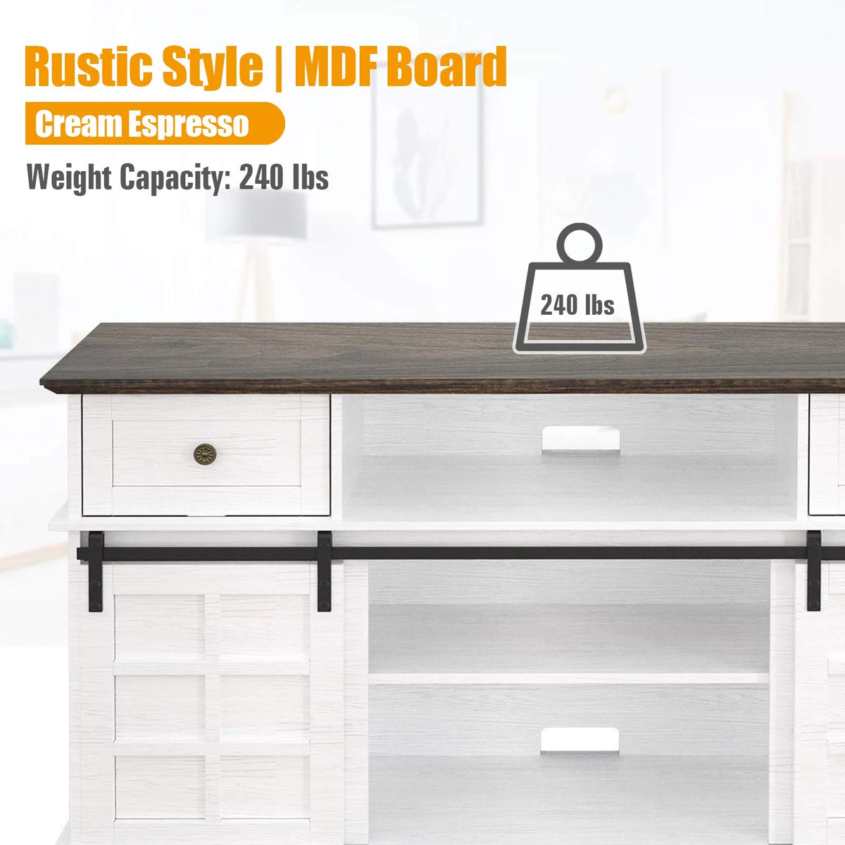 White TV Stand N6287