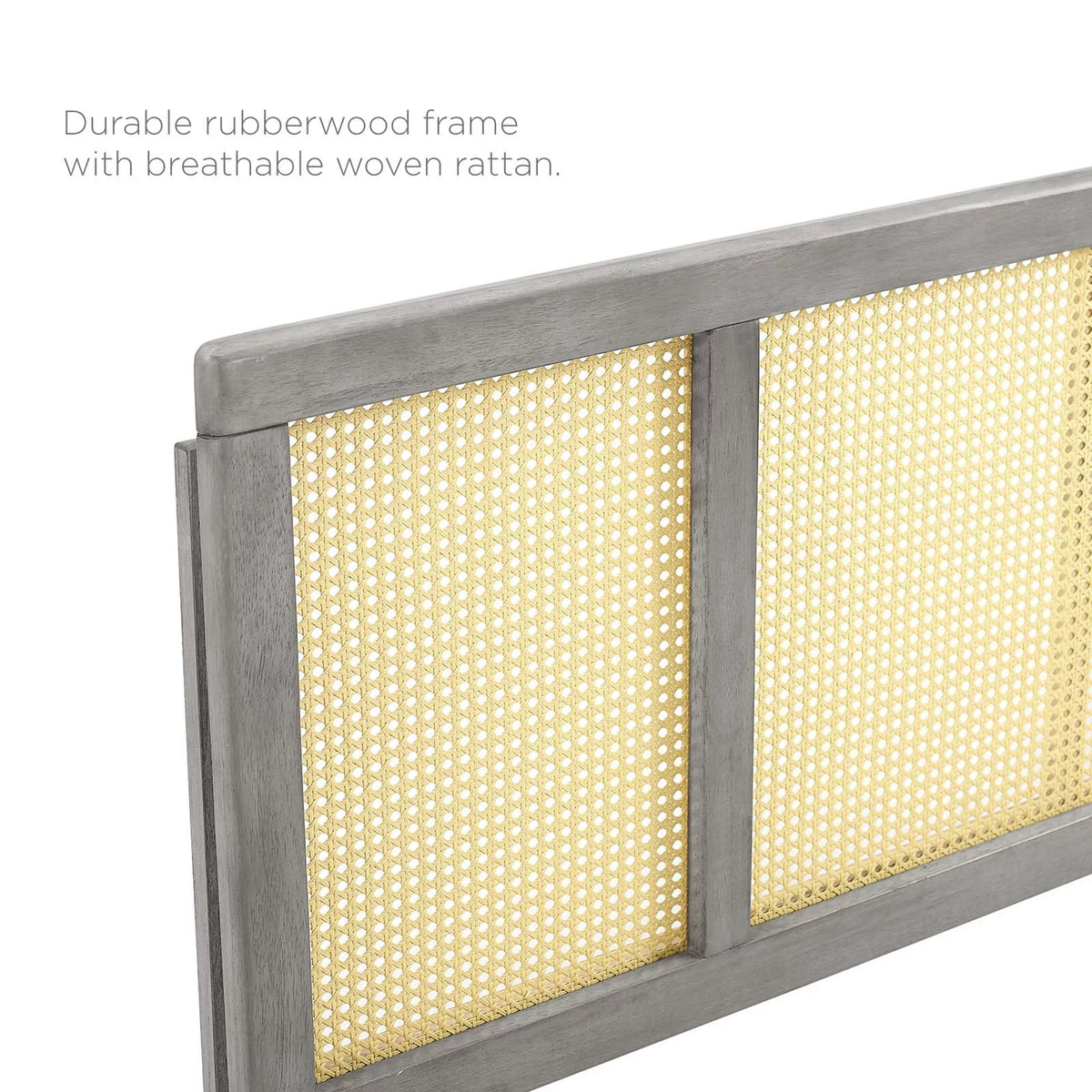 Full Size Grey Wood Headboard A8017