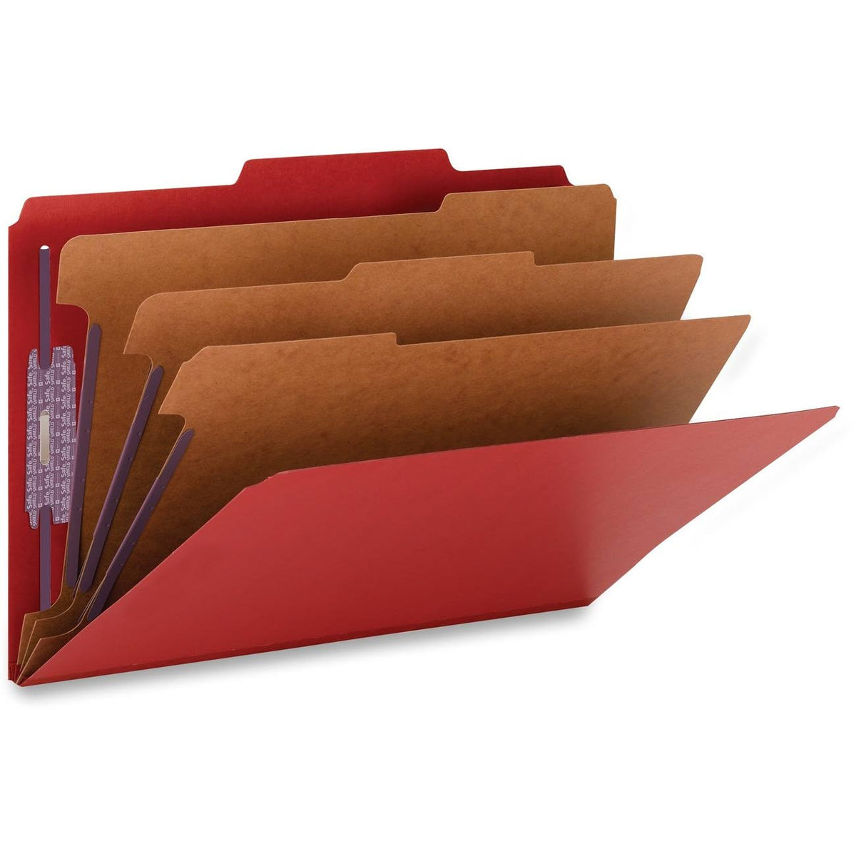 Colored Pressboard Classification Folders with Fastener A152829