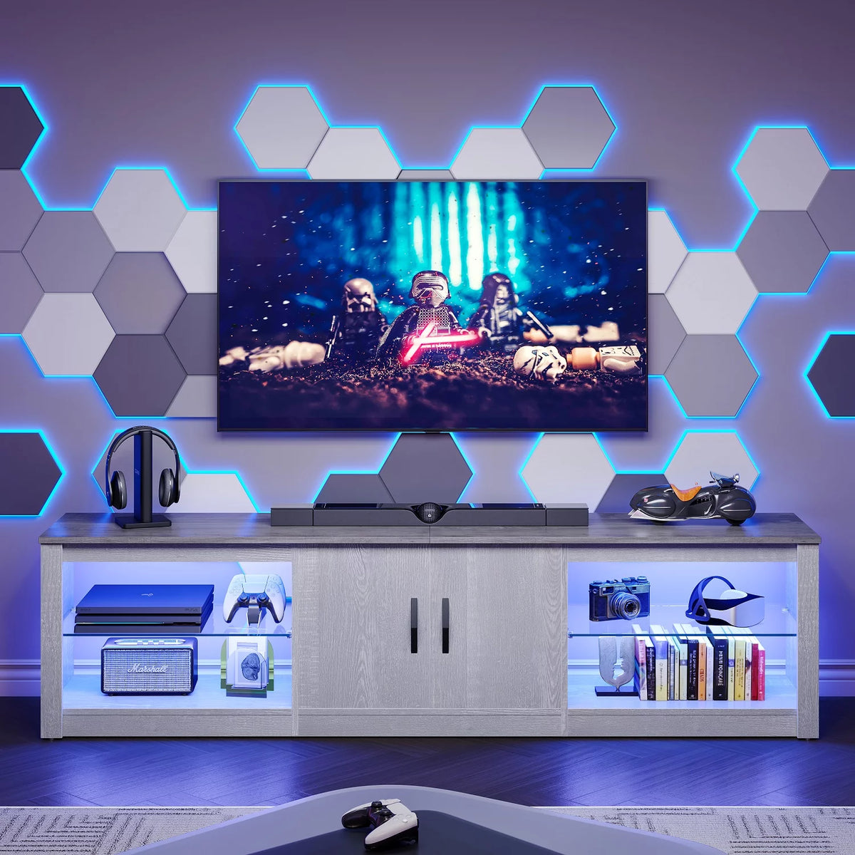 Wash Grey TV Stand O203892