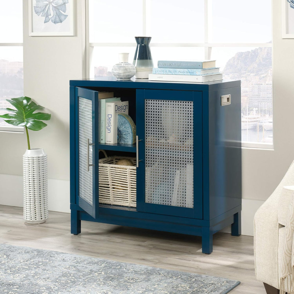 Navy Accent Storage Cabinet B823