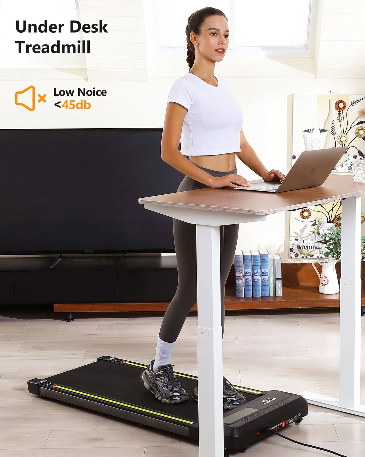 Walking Pad Treadmill 265 lb Capacity with LCD Display G473190